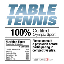 Table Tennis Nutrition